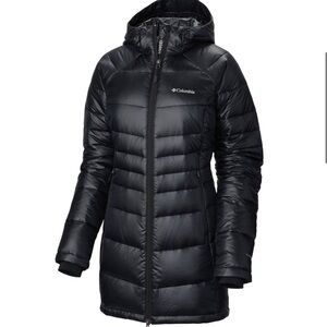 Columbia sage green turbo down 650 td omni heat radial mid puffer jacket